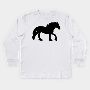 cob shadow black Kids Long Sleeve T-Shirt